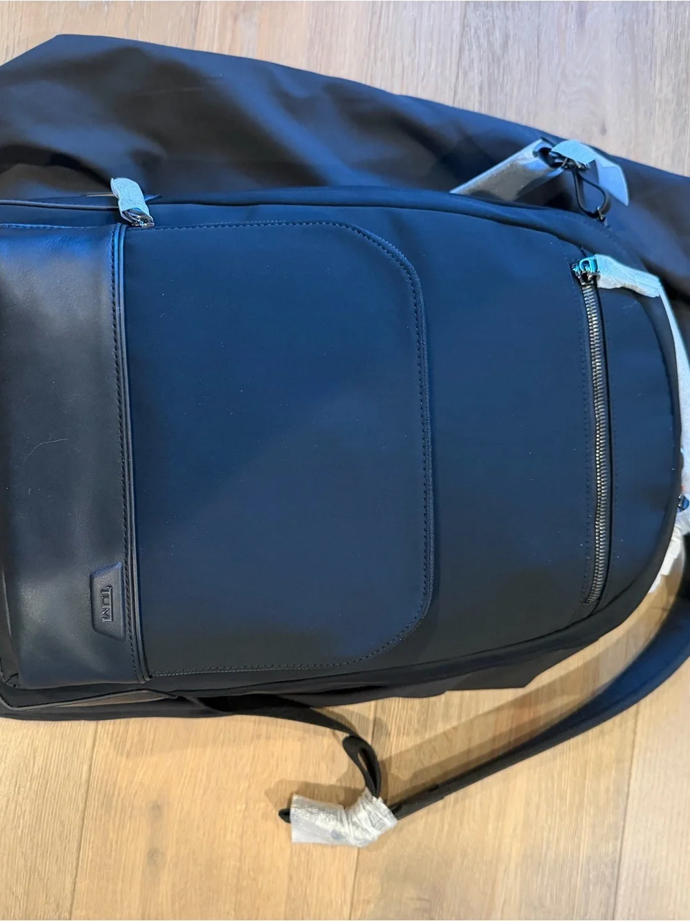 Tumi Black Harrison Backpack with Front Zip